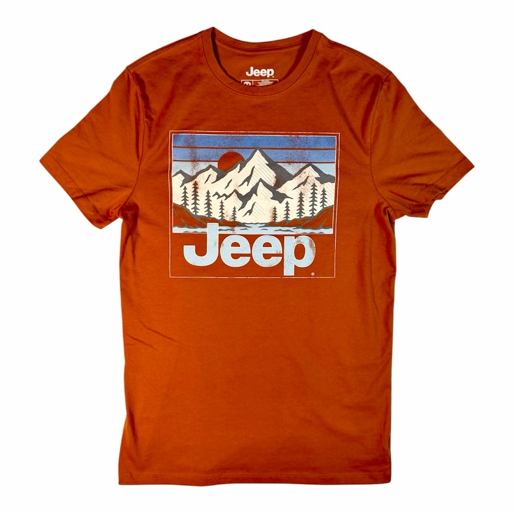 Jeep Men's Bold Orange Mountain Tee